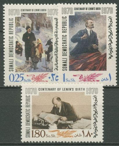 Somalia 1970 100. Geburtstag Lenins 159/61 postfrisch