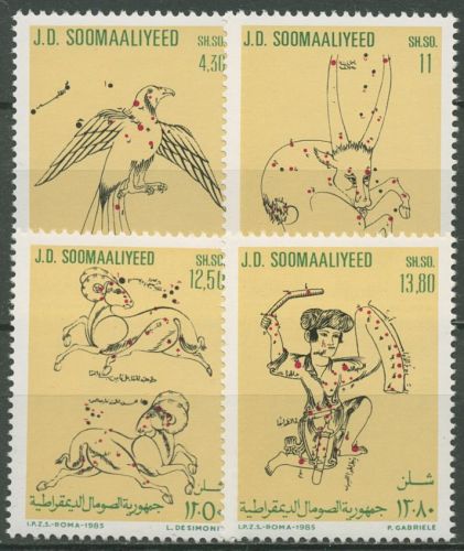 Somalia 1985 Sternbilder Stier Widder Schütze 364/67 postfrisch