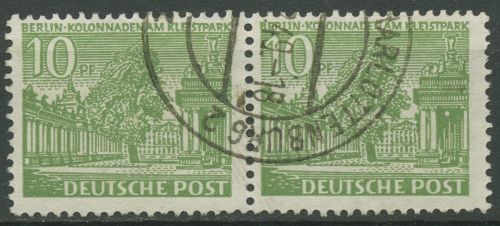 Berlin 1949 Berliner Bauten I waagerechtes Paar 47 I gestempelt