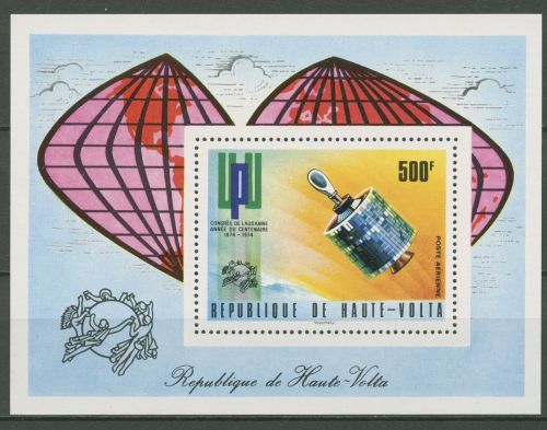 Obervolta 1974 100 Jahre Weltpostverein UPU Block 26 postfrisch (C41745)