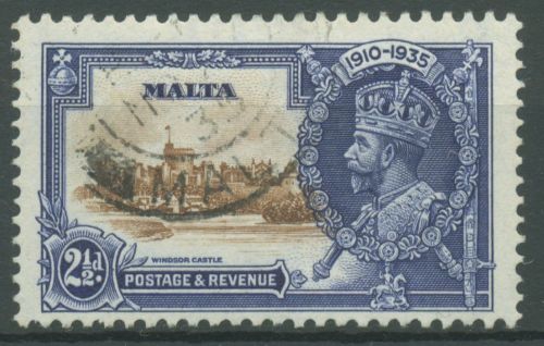 Malta 1935 Regierungsjubiläum König Georg V. 170 gestempelt