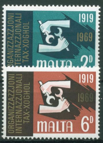 Malta 1969 Arbeitsorganisation ILO 387/88 postfrisch