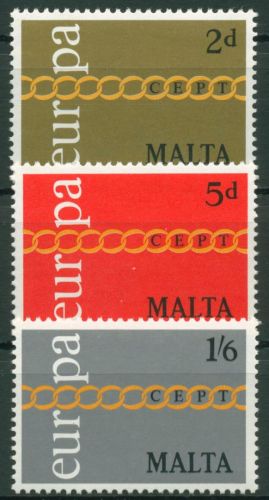 Malta 1971 Europa CEPT Kette 422/24 postfrisch