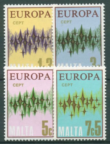 Malta 1972 Europa CEPT Sterne 450/53 postfrisch