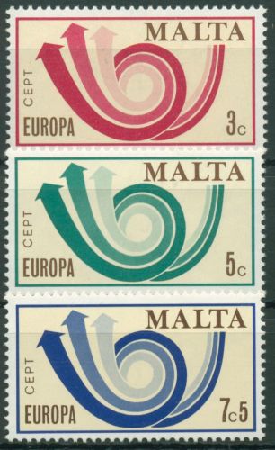 Malta 1973 Europa CEPT Posthorn 472/74 postfrisch