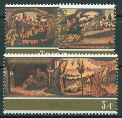 Malta 1975 Weihnachten Gemälde 518/20 postfrisch