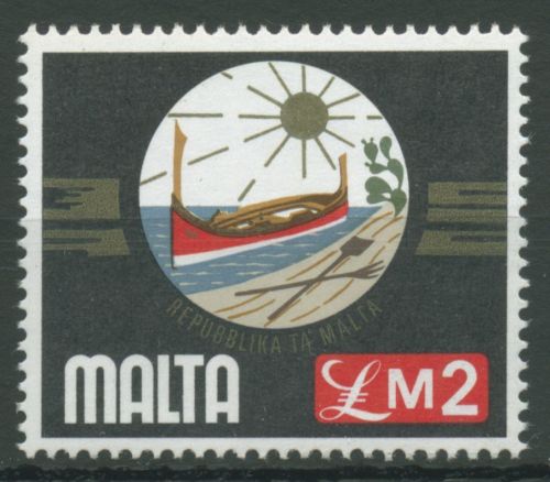 Malta 1976 Zeitgenössisches Leben Emblem Schiff 524 postfrisch