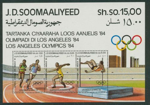 Somalia 1984 Olympische Sommerspiele Los Angeles Block 15 postfrisch (C41754)
