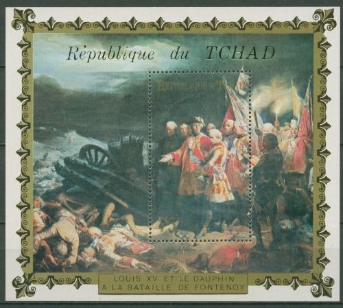 Tschad 1971 Französische Könige Ludwig XV. Block 15 A postfrisch (C41769)
