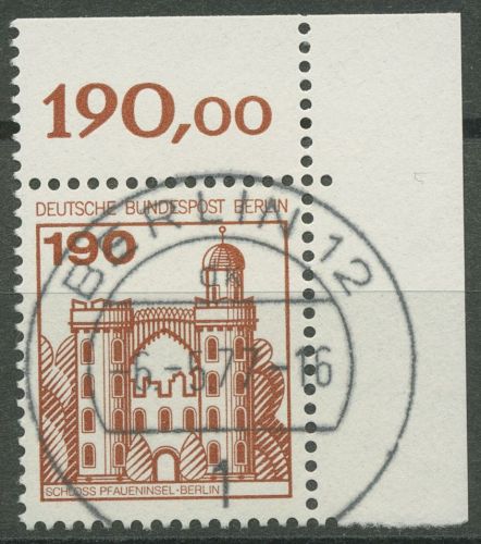Berlin 1977 Burgen & Schlösser 539 Ecke 2 mit TOP-Stempel