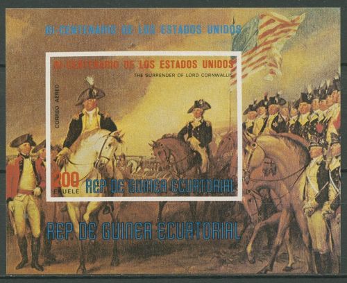 Äquatorialguinea 1975 200 J. Unabhängigkeit d. USA Block 169 postfrisch (C29832)