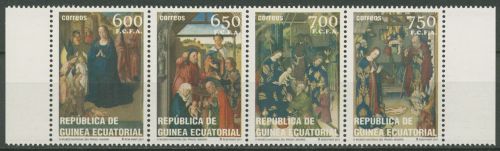 Äquatorialguinea 2017 Weihnachten Gemälde 2176/79 ZD postfrisch (C41832)