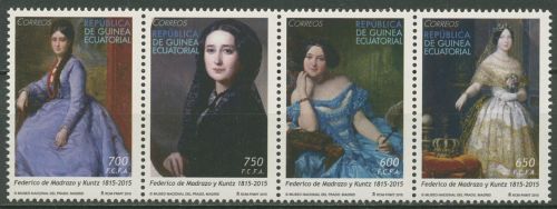 Äquatorialguinea 2015 Gemälde v. Federico Madrazo 2132/35 ZD postfrisch (C41834)
