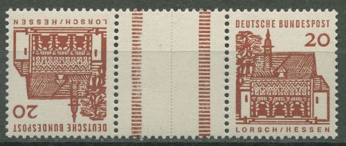 Bund 1966 Lorsch Zusammendruck KZ 4.1 (Strl. durchgehend) postfrisch