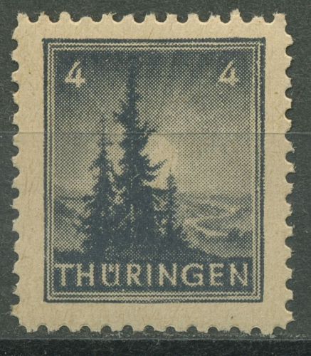 SBZ Thüringen 1945 Freimarke Vollgummierung 93 AX v postfrisch