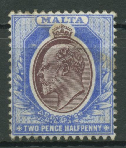 Malta 1904 König Edward VII. 28 mit Falz
