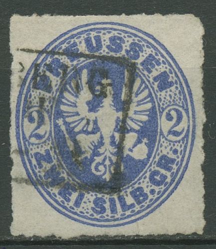 Preußen 1861 Wappenadler 17 a gestempelt
