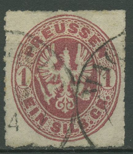 Preußen 1861 Wappenadler 16 a gestempelt