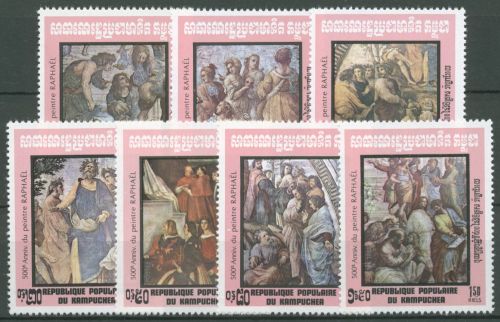 Kambodscha 1983 Raffael Gemälde Fresken 480/86 postfrisch