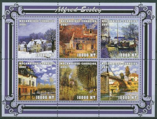 Mocambique 2001 Gemälde von Alfred Sisley 1992/97 K postfrisch (C41916)