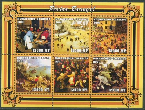 Mocambique 2001 Gemälde von Pieter Bruegel 2085/90 K postfrisch (C41915)