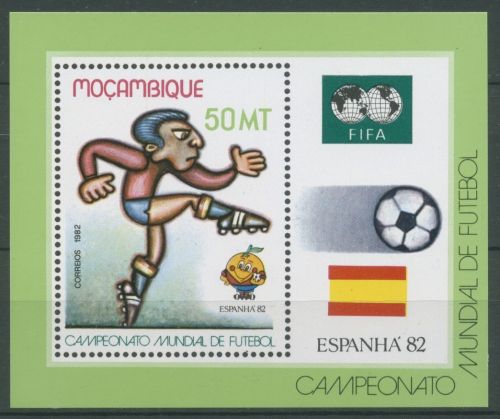 Mocambique 1982 Fußball-WM in Spanien Block 13 postfrisch (C28301)