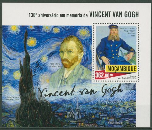 Mocambique 2020 Gemälde von Vincent van Gogh Block 1593 postfrisch (C41932)