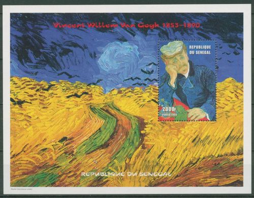 Senegal 1999 Gemälde von Vincent van Gogh Block 106 postfrisch (C41948)