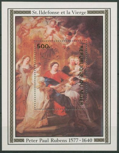 Niger 1978 Peter Paul Rubens Gemälde Block 19 postfrisch (C62520)