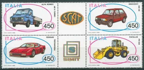 Italien 1986 Automobilbau Ferrari LKW Radlader 1980/83 ZD postfrisch (C64320)
