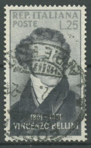 Italien 1952 Komponist Vincenzo Bellini 856 gestempelt