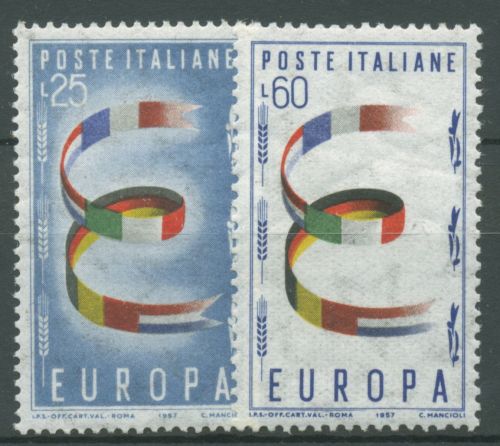 Italien 1957 Europa CEPT Flaggen 992/93 postfrisch