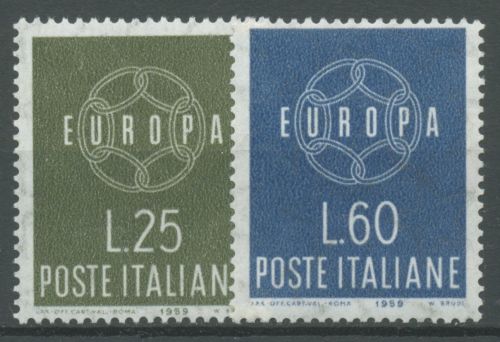 Italien 1959 Europa CEPT Kette 1055/56 postfrisch