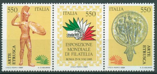 Italien 1984 ITALIA Etruskische Kunst Bronzekrieger 1902/04 ZD postfrisch