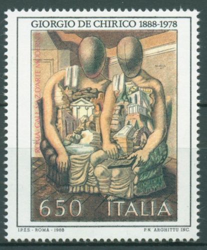 Italien 1988 Kulturelles Erbe Gemälde "Die Archäologen" 2040 postfrisch