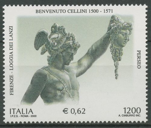 Italien 2000 Kulturelles Erbe Bronzestatue Perseus 2731 postfrisch