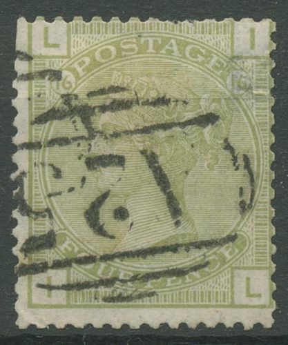 Großbritannien 1877 Königin Victoria 4 Pence, 48 Platte 16 gestempelt, Mängel
