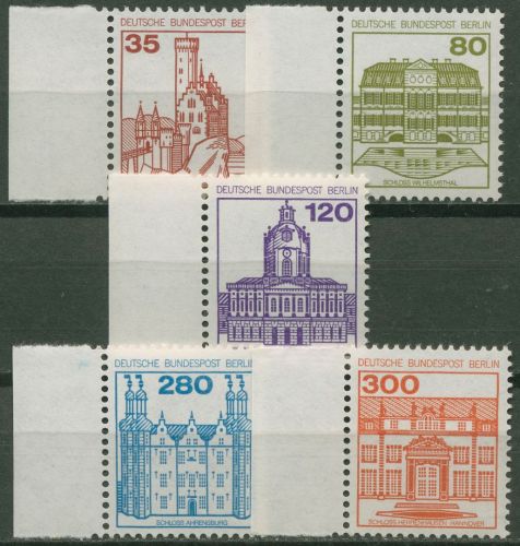 Berlin 1982 Burgen & Schlösser mit Seitenrand 673/77 SR li. postfrisch