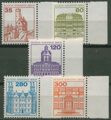 Berlin 1982 Burgen & Schlösser mit Seitenrand 673/77 SR re. postfrisch