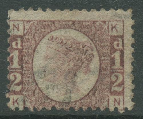 Großbritannien 1870 Königin Victoria 1/2 Penny, 36 Platte 12 gestempelt