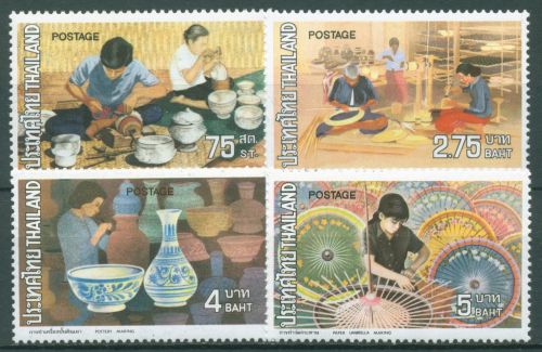 Thailand 1973 Handwerk Silberschmiede Töpferei 666/69 postfrisch