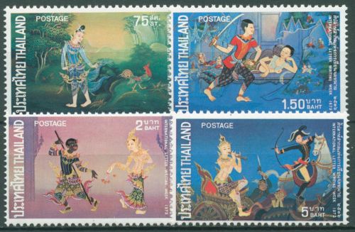 Thailand 1973 Int. Briefwoche Gemälde 693/96 A postfrisch