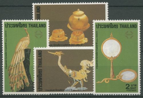 Thailand 1987 THAIPEX Kunsthandwerk Pfau Schwan 1199/02 A postfrisch