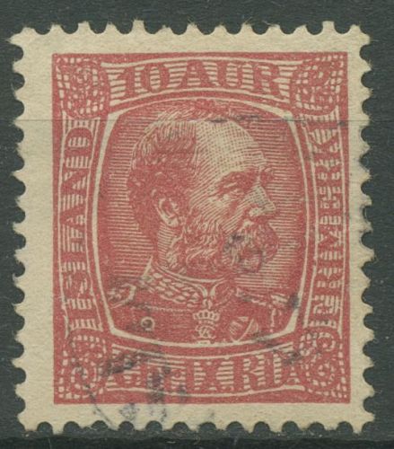 Island 1902/1904 König Christian IX. 39 gestempelt