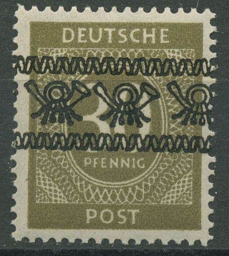 Bizone 1948 I. Kontrollratsausgabe mit Bandaufdruck 63 I b postfrisch