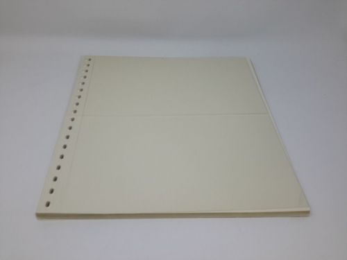 Lindner 10 x 830 Einsteckblatt 2 Streifen 140 mm gebraucht (Z3383)