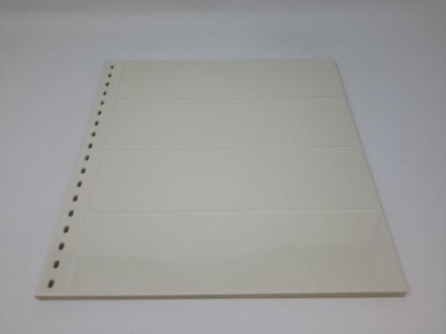 Lindner 10 x 832 Einsteckblatt 4 Streifen 65 mm gebraucht (Z3384)