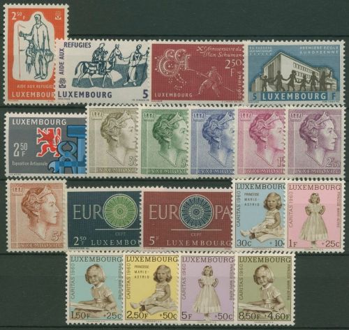 Luxemburg 1960 kompletter Jahrgang (618/36) postfrisch (SG95342)