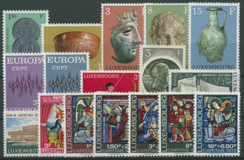 Luxemburg 1972 kompletter Jahrgang (841/57) postfrisch (G10561)