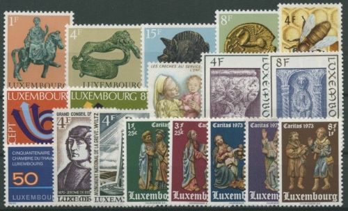 Luxemburg 1973 kompletter Jahrgang (858/75) postfrisch (G10563)